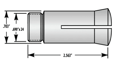 32S Collet 13/64 Round